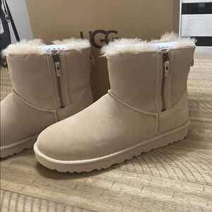UGG Tan Winter Boots with Suede Finish